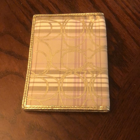 Coach Tartan Plaid Passport Wallet Case - Picture 4 of 5